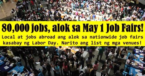 40,000 jobs up for grabs in DOLE nationwide jobs fair.